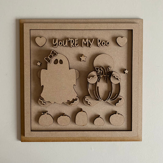 19cm You're My Boo Gingerbread Sign