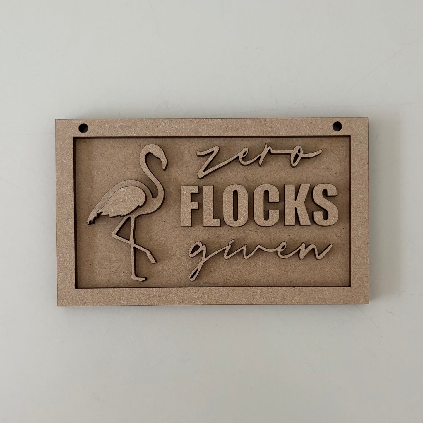 13cm Zero Flocks Given Flamingo Mini Frame