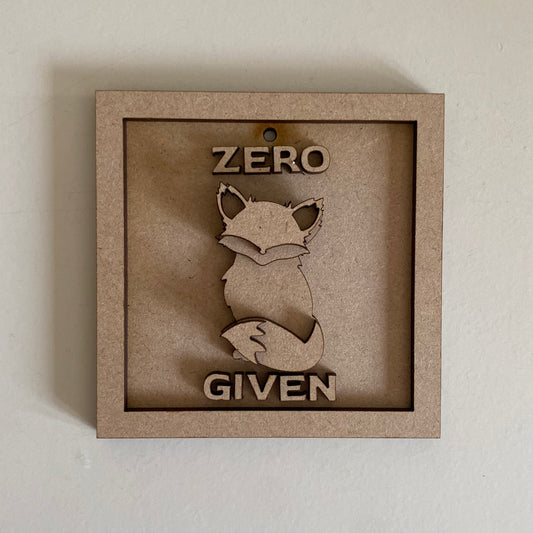 9cm Zero Fox Given Mini Frame