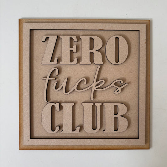 19cm Zero Fucks Club