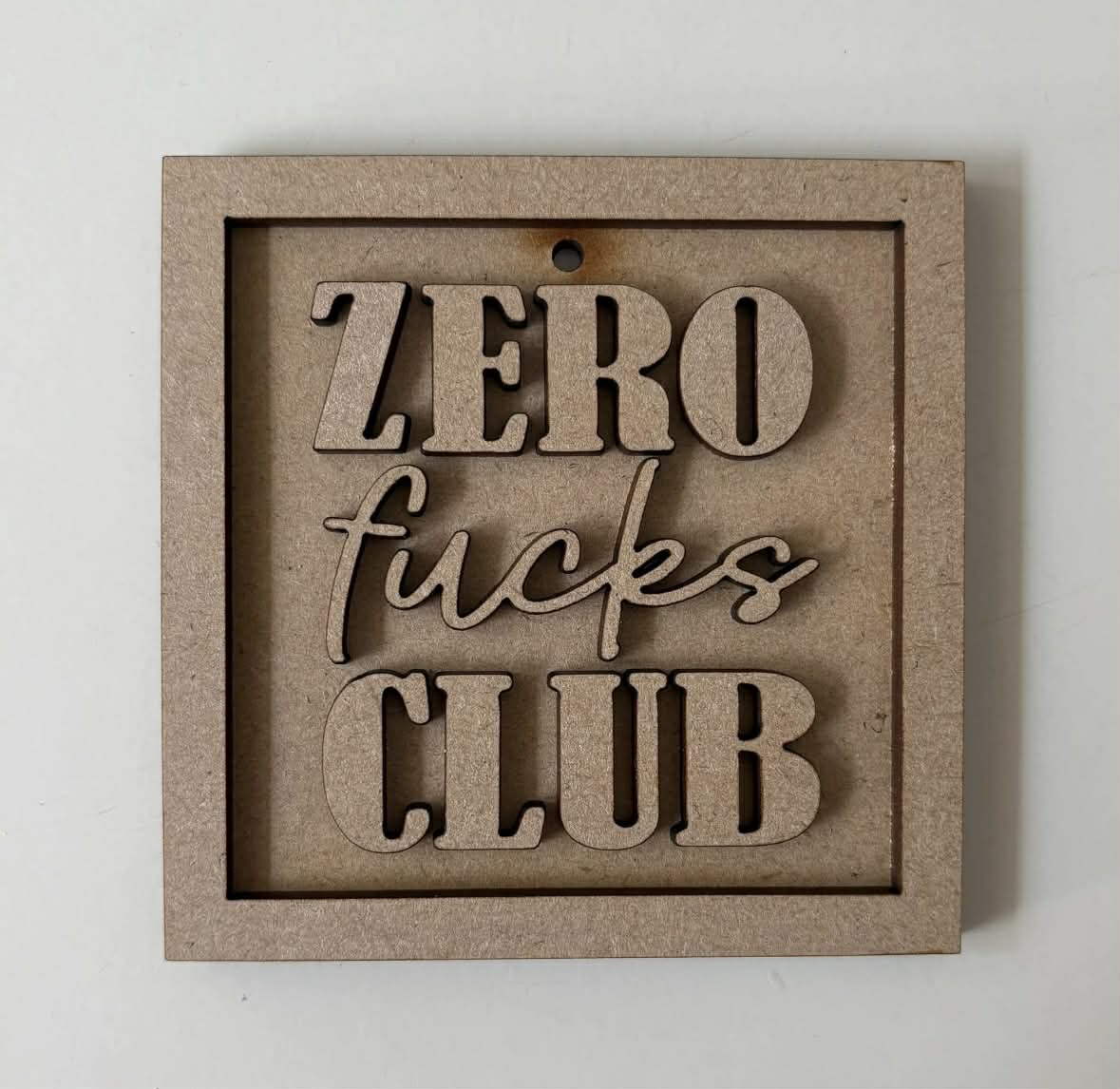 9cm Zero Fucks Club Mini Frame