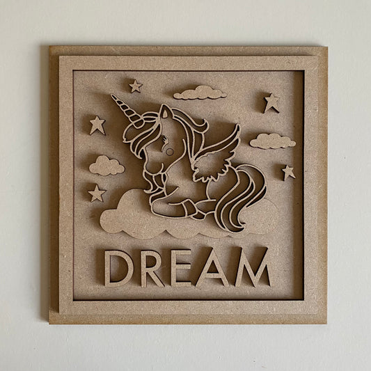 19cm Dream Unicorn Sign