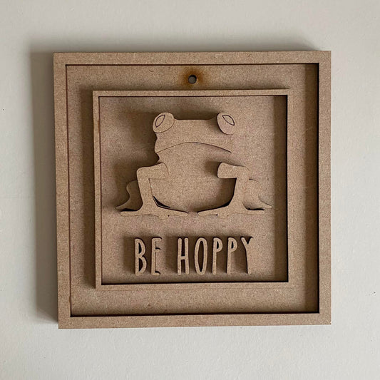 15cm Be Hoppy Frog Sign