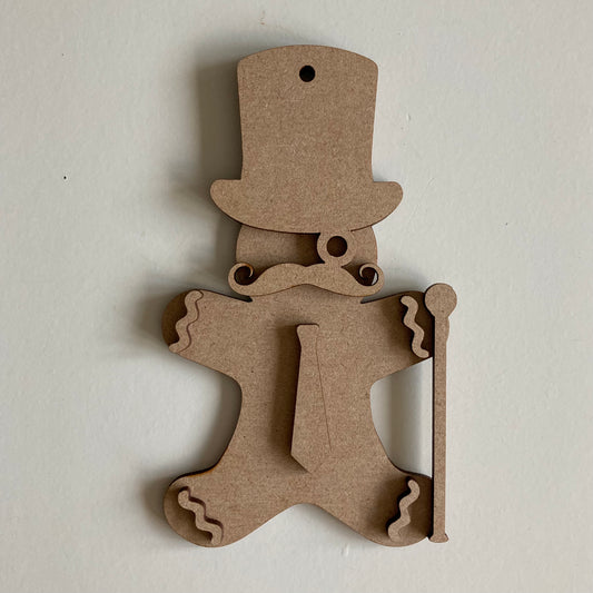 10cm Gentleman Gingerbread Character
