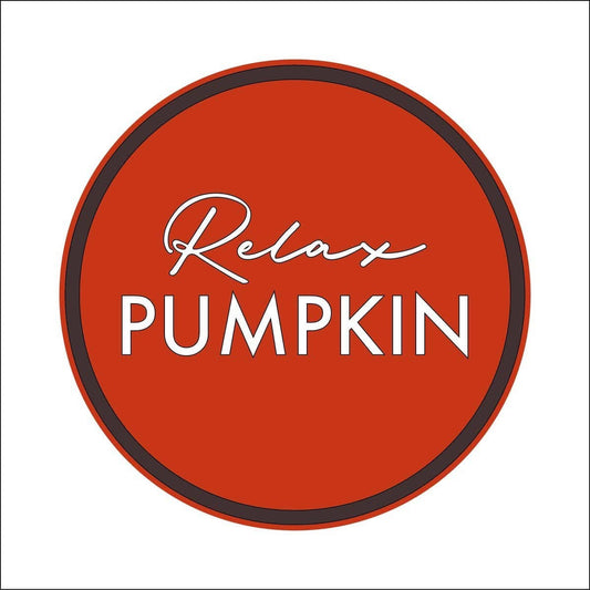 20cm Relax Pumpkin Sign