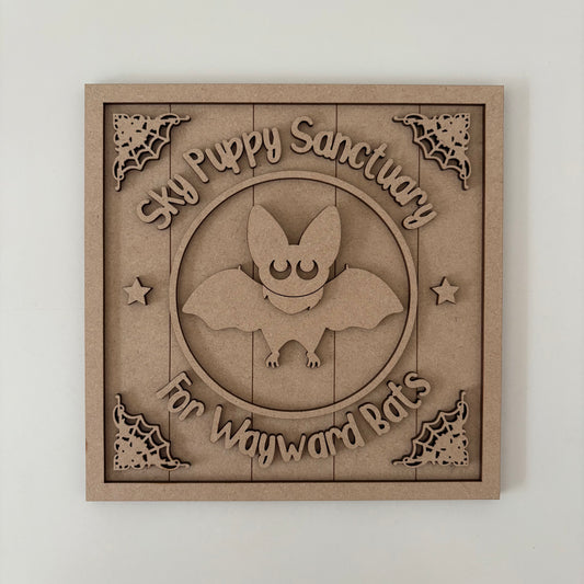 19cm Sky Puppy Sanctuary Sign