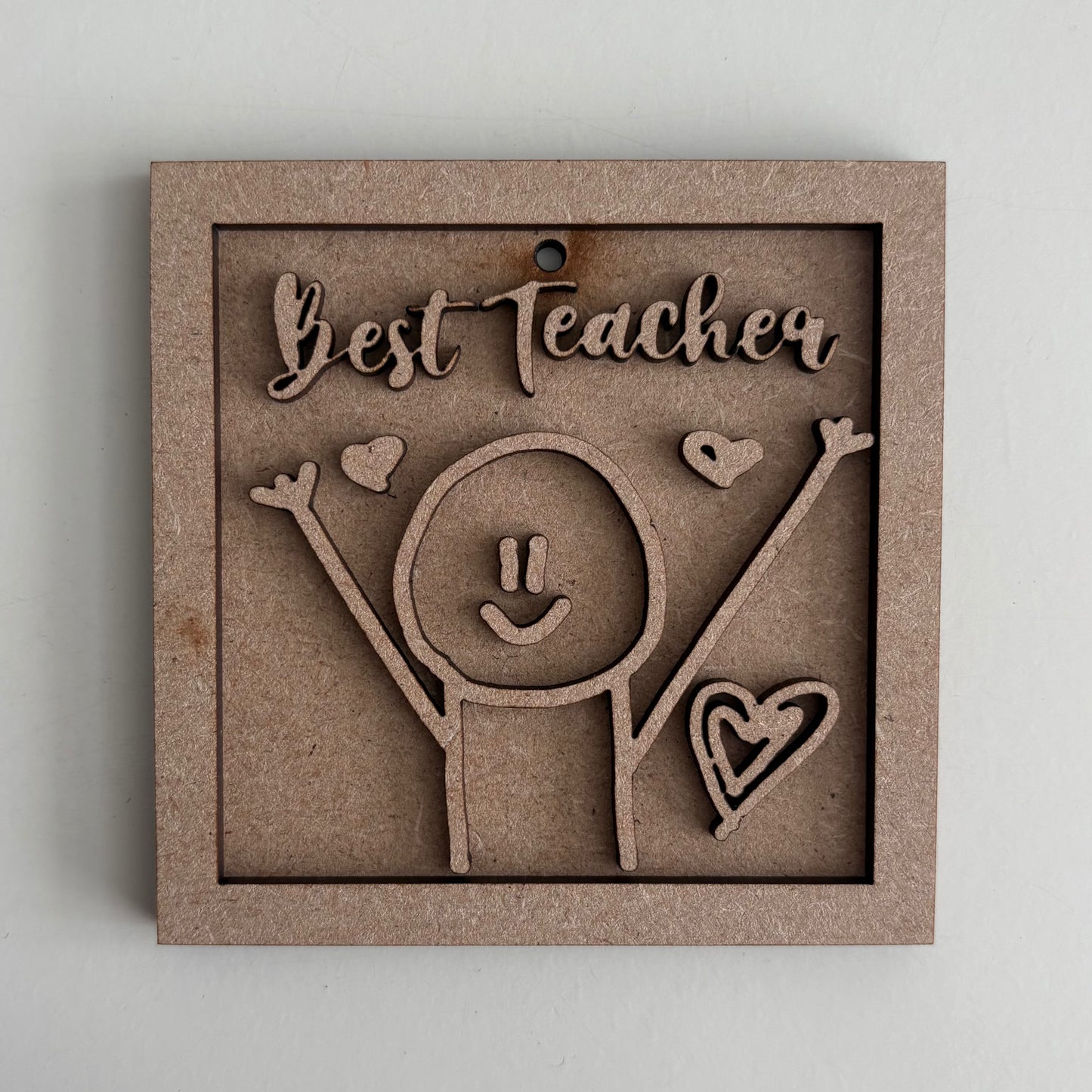9cm Best Teacher Stick Figure Mini Frame