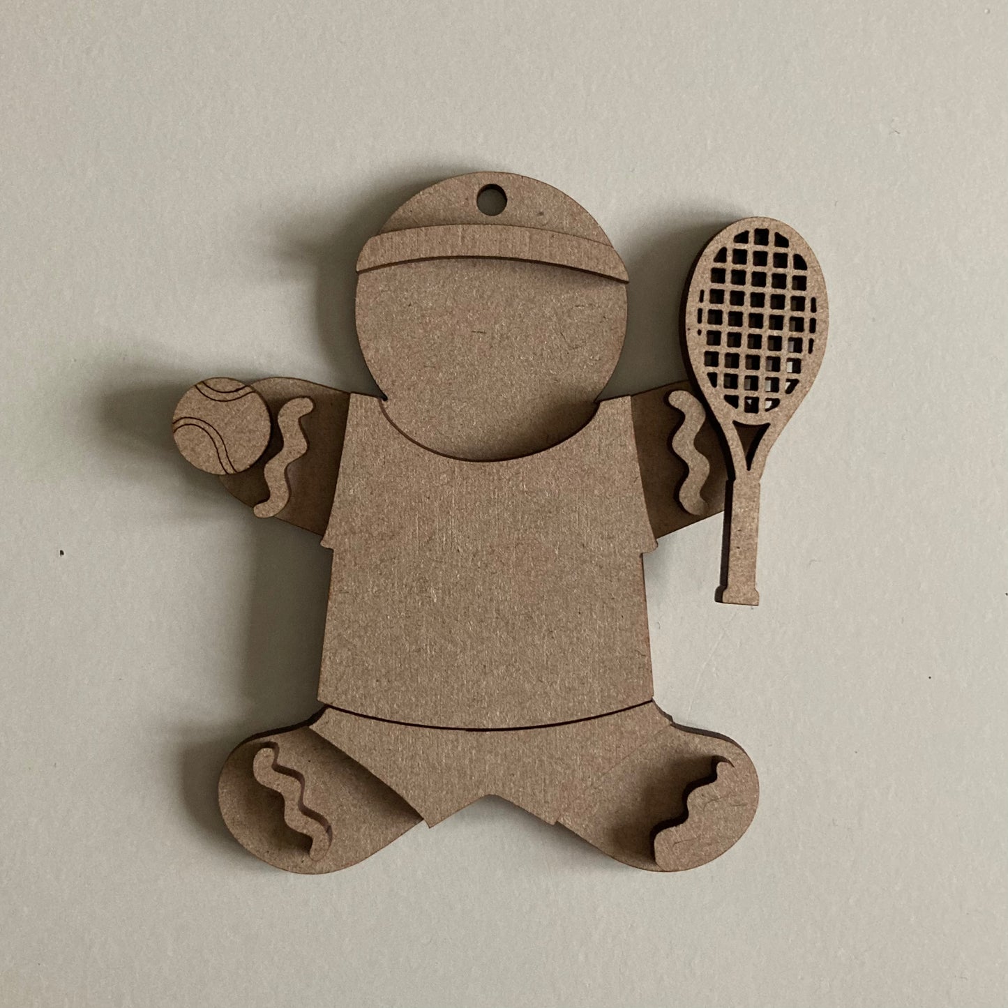 10cm Tennis Player Gingerbread Character