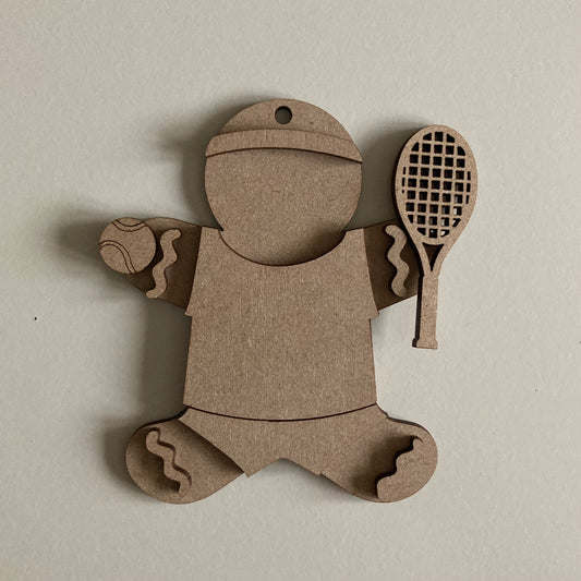 10cm Tennis Player Gingerbread Character