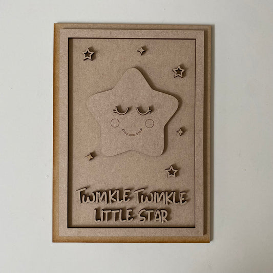 25cm Twinkle Twinkle Little Star Sign