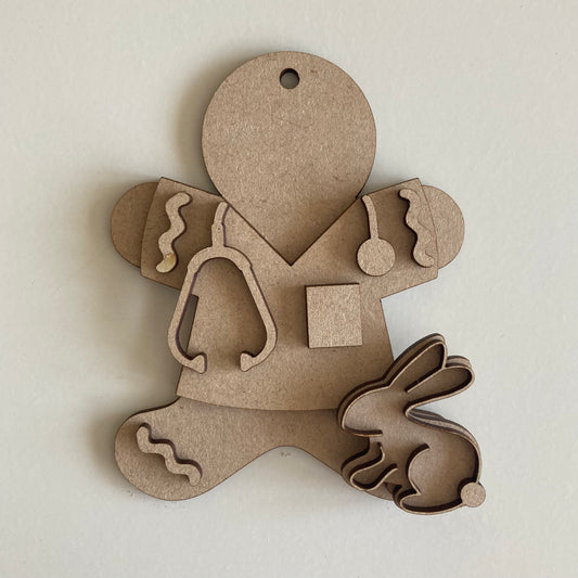 10cm Vet Gingerbread Character