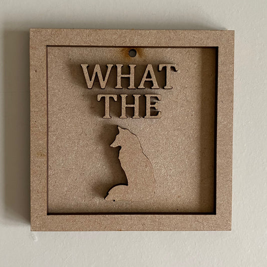 9cm What The Fox Mini Frame