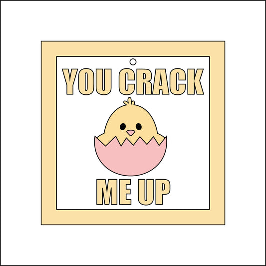 9cm You Crack Me Up Chick Mini Frame